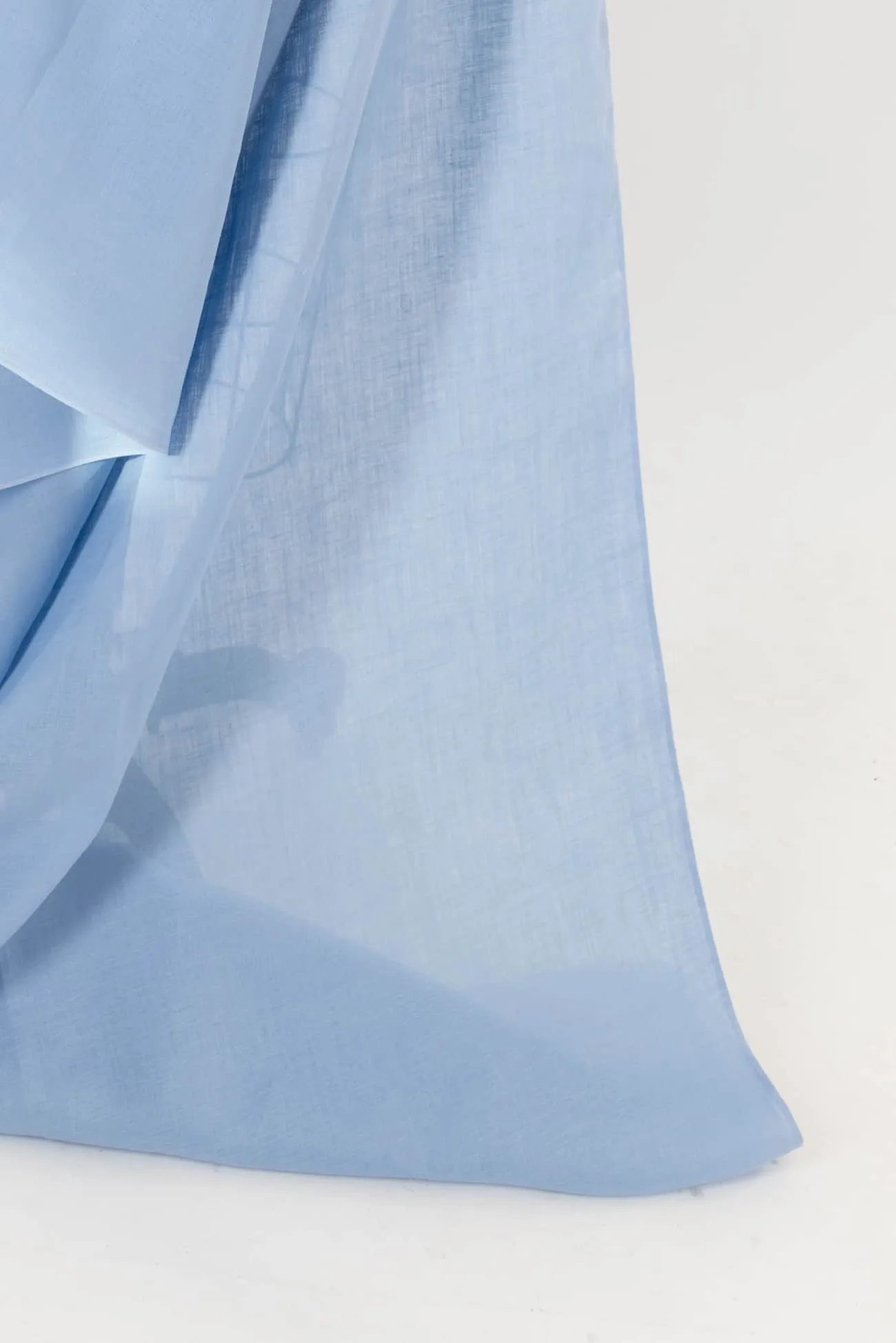 Ice Blue Hanky Linen Woven