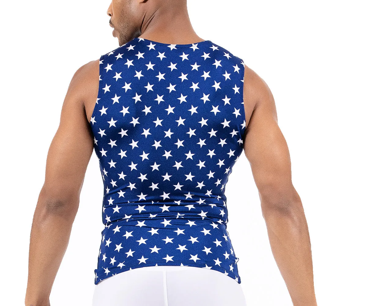 Insta Slim Stars Activewear Sleeveless V- Neck 4VAT0N1