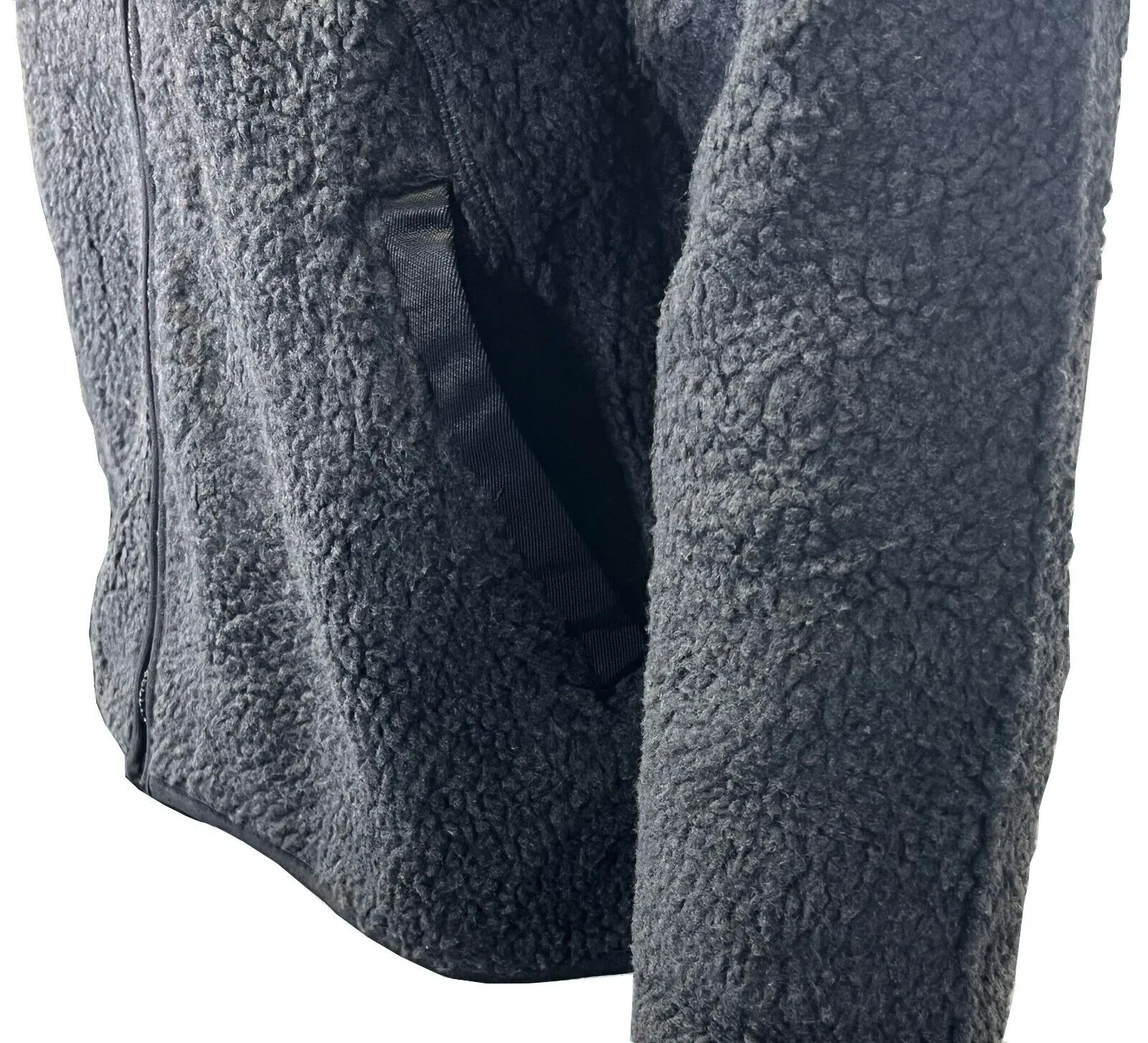 Jack & Jones Men's Charcoal Jacket Authentic Sherpa Teddy Fleece (S06)