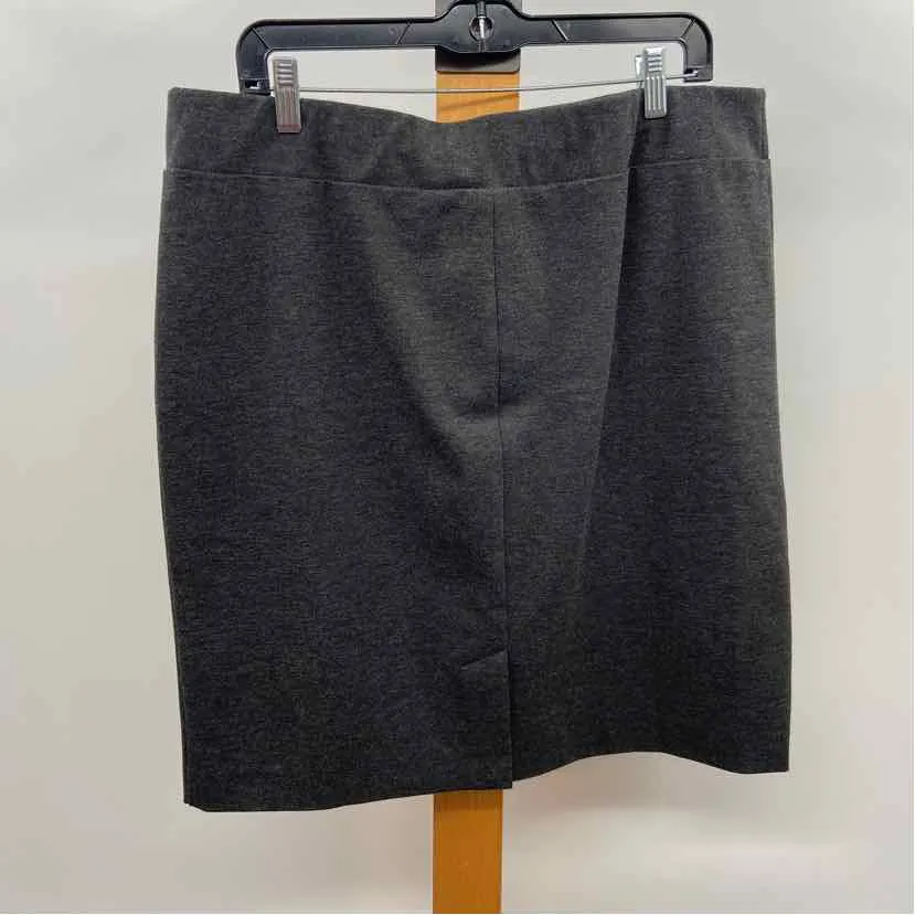 JJill Women's Size L Charcoal Heathered Skirt