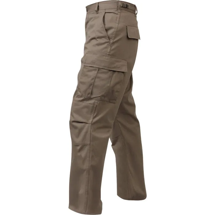 Khaki - Military BDU Pants - Cotton Ripstop