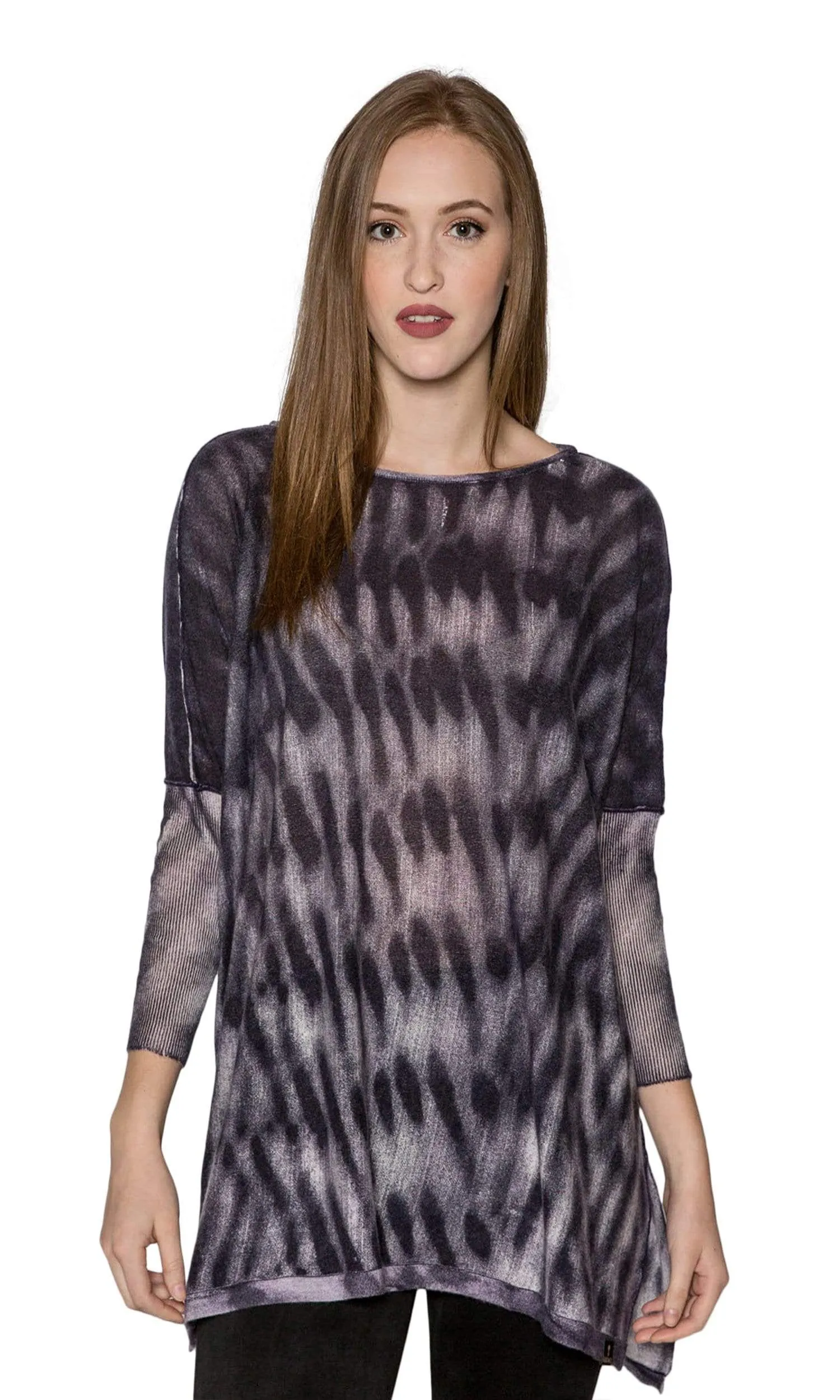 Knitwit Floaty Tunic Lightweight Cashmere - Indigo