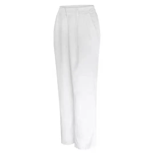 Ladies Solid Color High Waist Straight Leg Pants PY1111