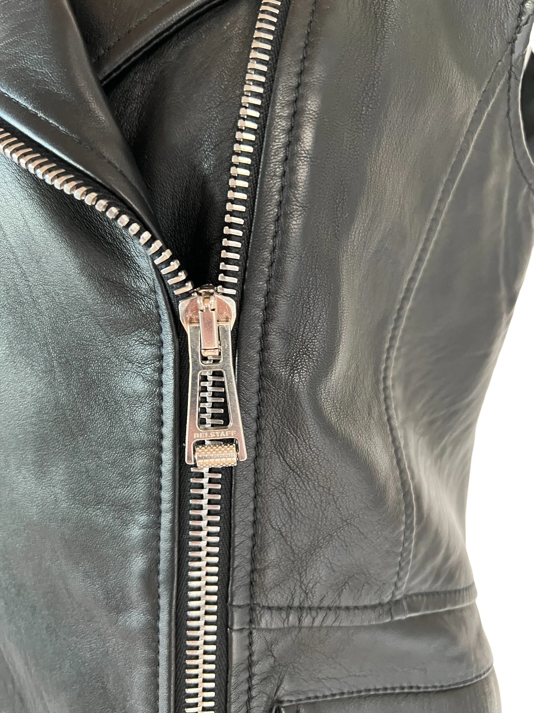 Leather Vest Jacket - S