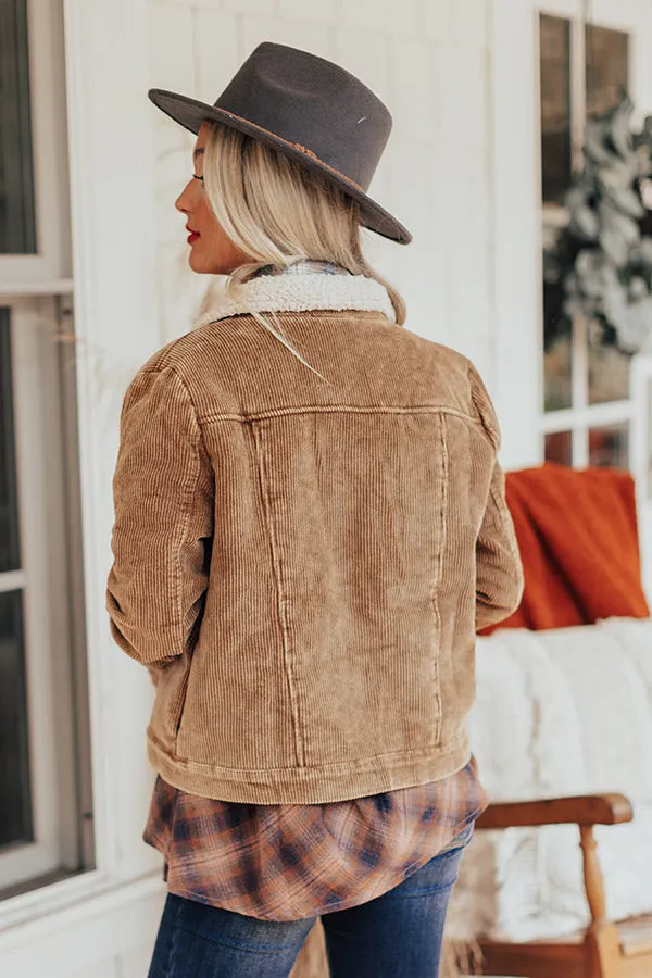 Light My Fire Corduroy Jacket In Mustard