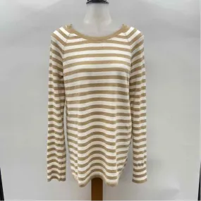 Lilly Pulitzer Women's Size M Gold Stripe Long Sleeve Shirt