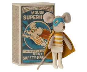 Little Brother Superhero Mouse in Matchbox