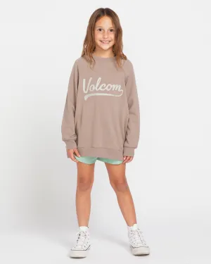 Little Girls Truly Stokin Pullover Hoodie - Moondust