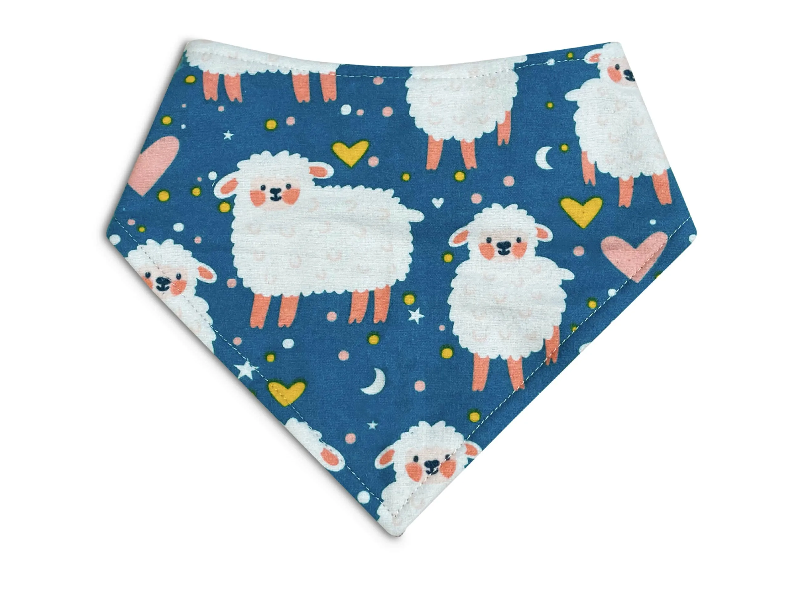 Little Lamb - Eco-Friendly Snap On Bandana - Made in the USA