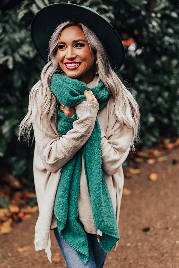 London Fog Ultra Soft Scarf In Hunter Green