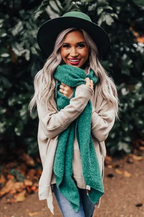 London Fog Ultra Soft Scarf In Hunter Green