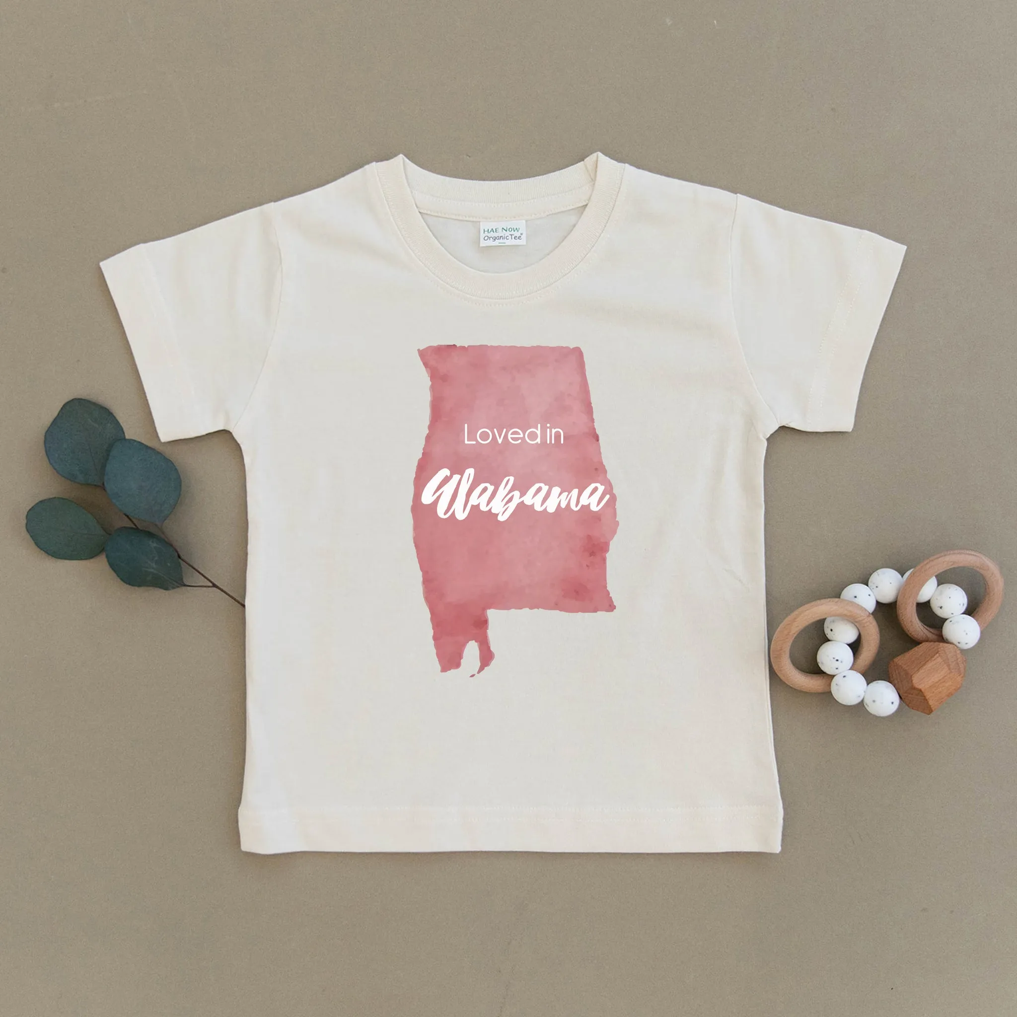 Loved in Alabama Organic Toddler Tee