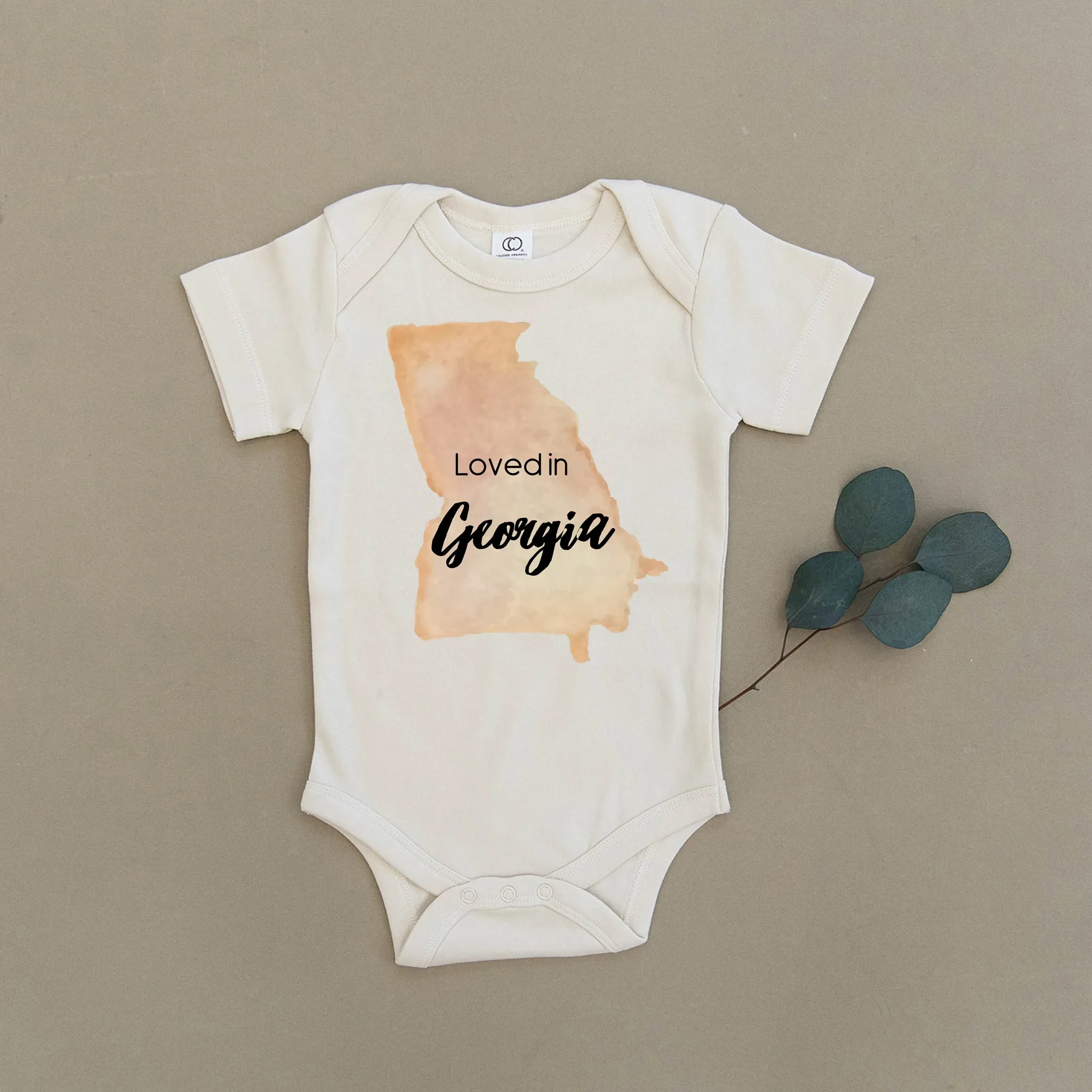 Loved in Georgia Organic Baby Onesie®