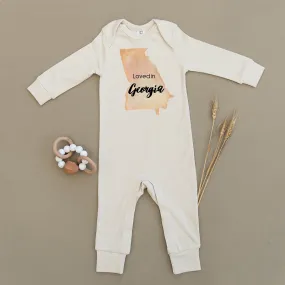 Loved in Georgia Organic Baby Playsuit