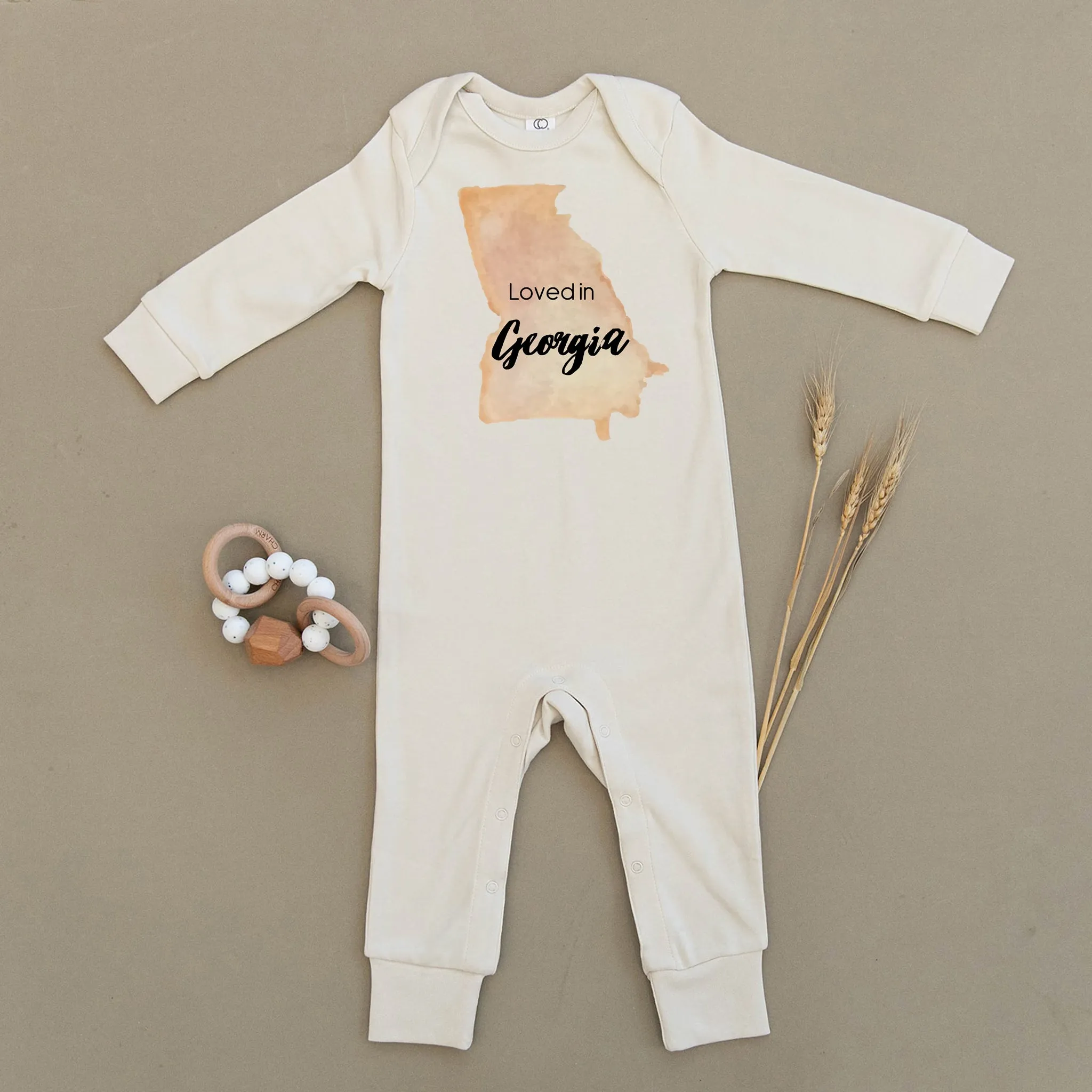 Loved in Georgia Organic Baby Playsuit