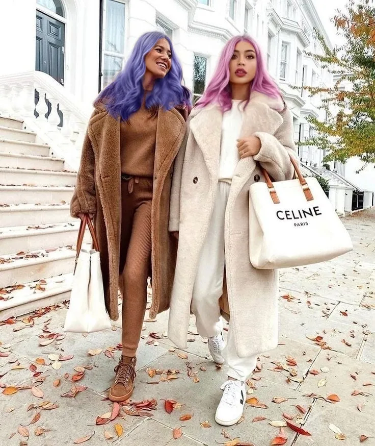 Luxury Teddy genuine wool sheepskin Luxury Coat - Stay Warm and Stylish in this Ethically Produced Fur Coat couple goals