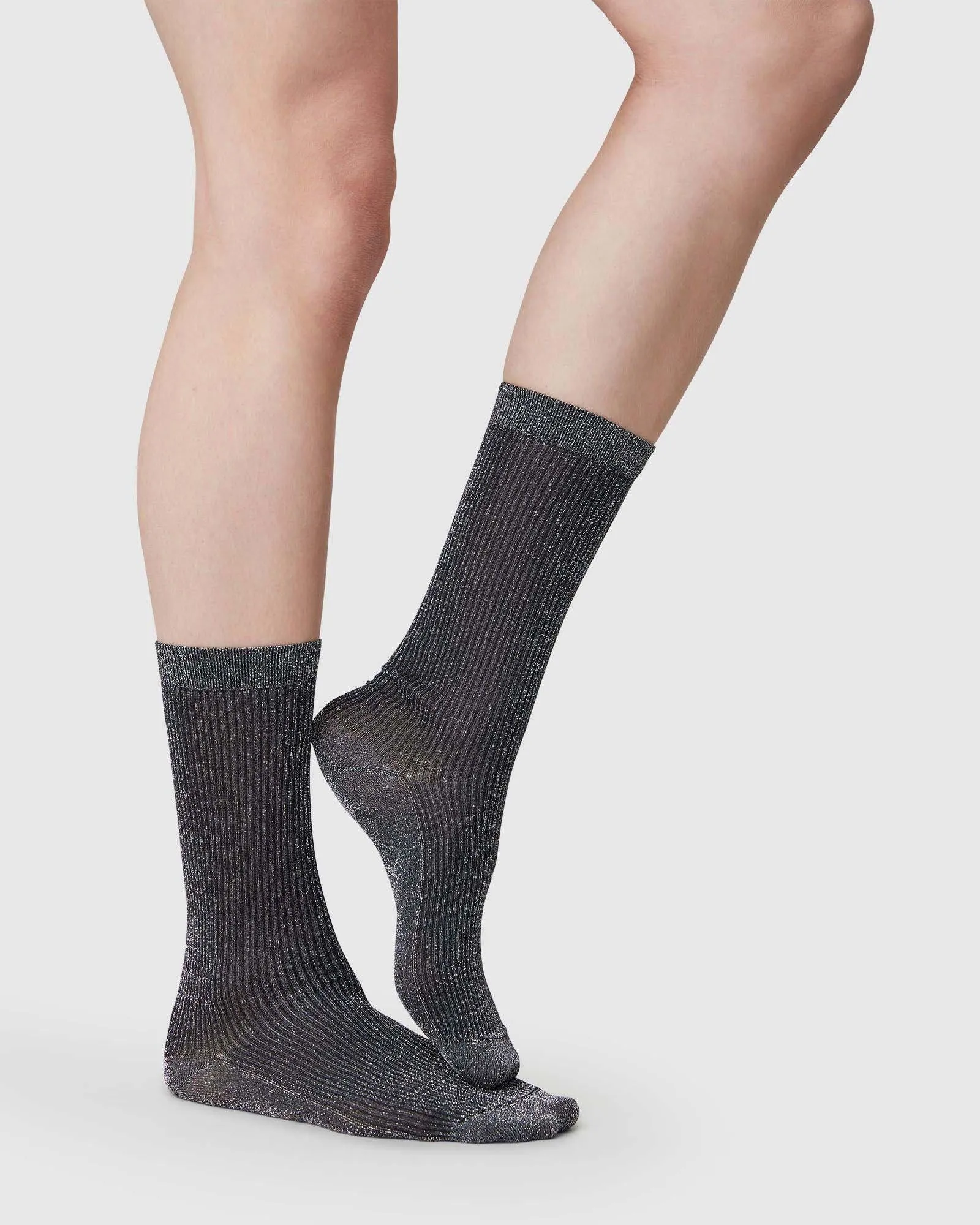 Magda Shimmery Socks Black