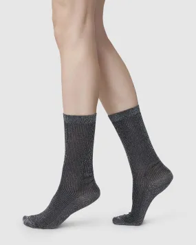 Magda Shimmery Socks Black