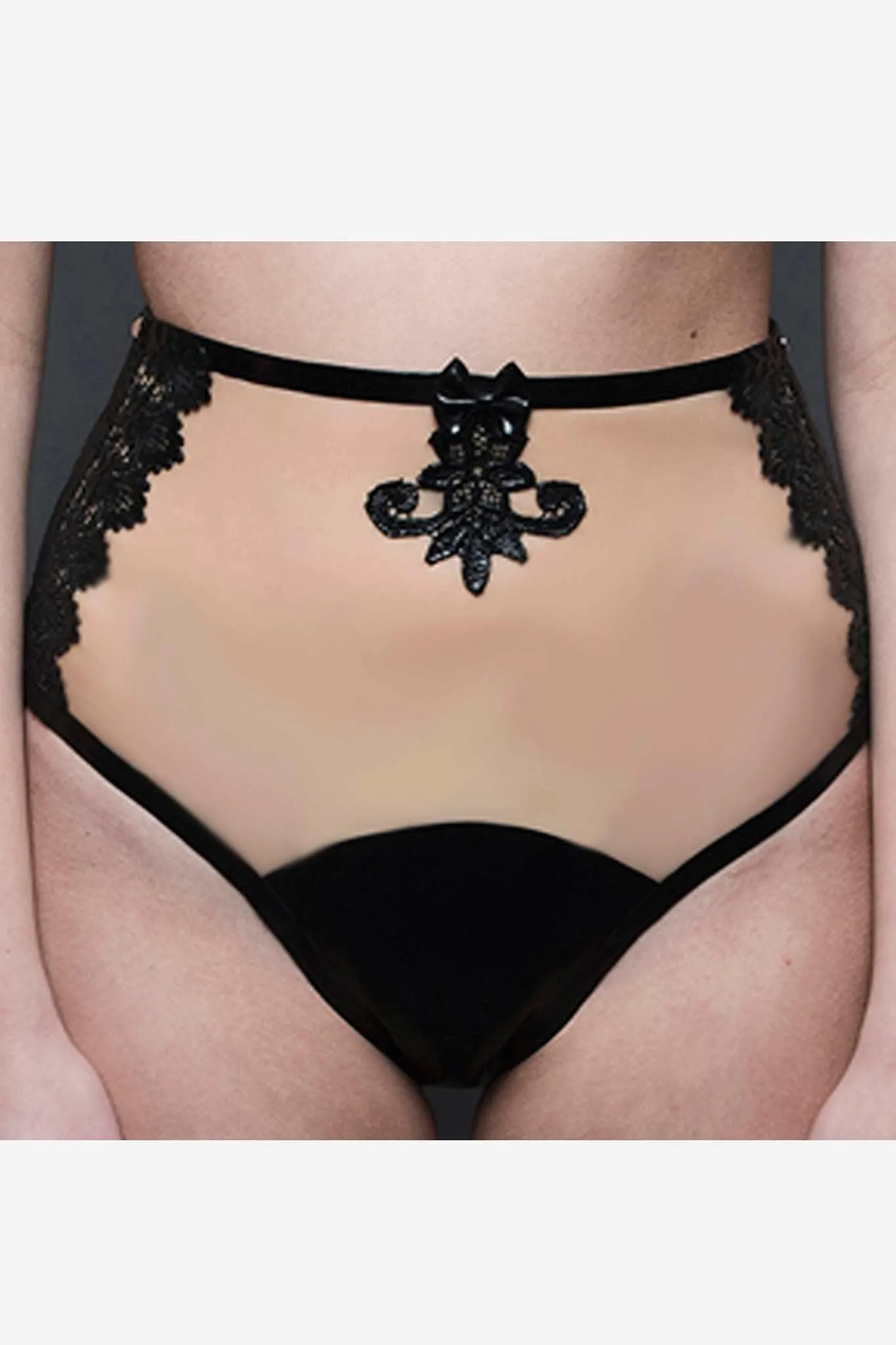 Maia Crotchless High Waist Knicker