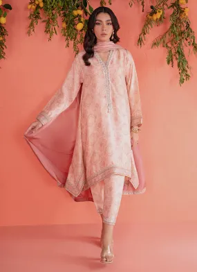 Mayna Festive Luxe Pret 23 - Mona Blush Shirt And Dupatta