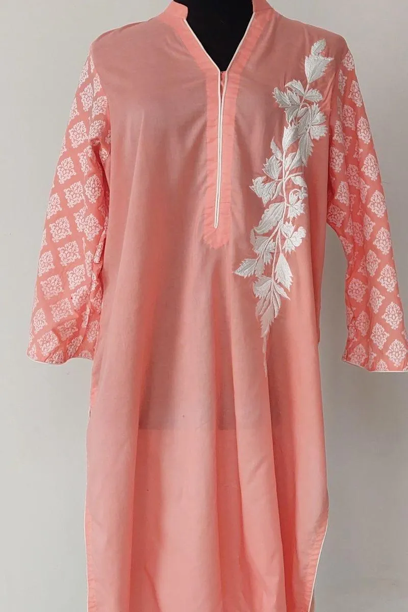 Mehr  - RE 01 - Tunic - Peach  - Cotton Tunic - 1 Piece