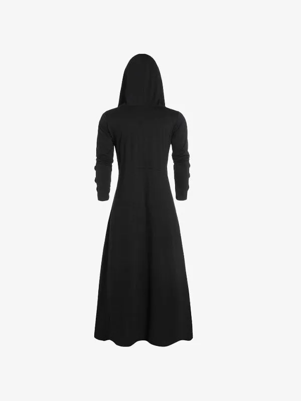 Men's Gothic Hooded Maxi Coat