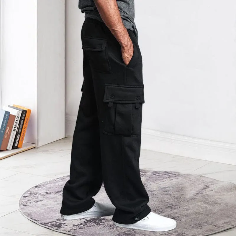 Men's Straight Cargo Pants Trousers