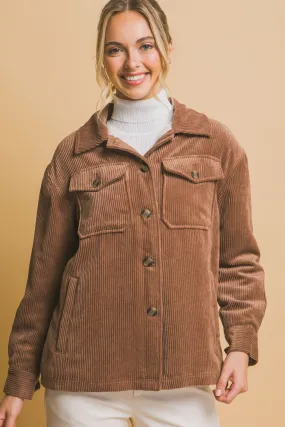 Montana Corduroy Jacket - Cocoa