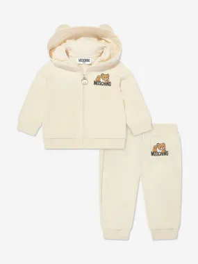 Moschino Baby Bear Tracksuit With Gift Box in Beige