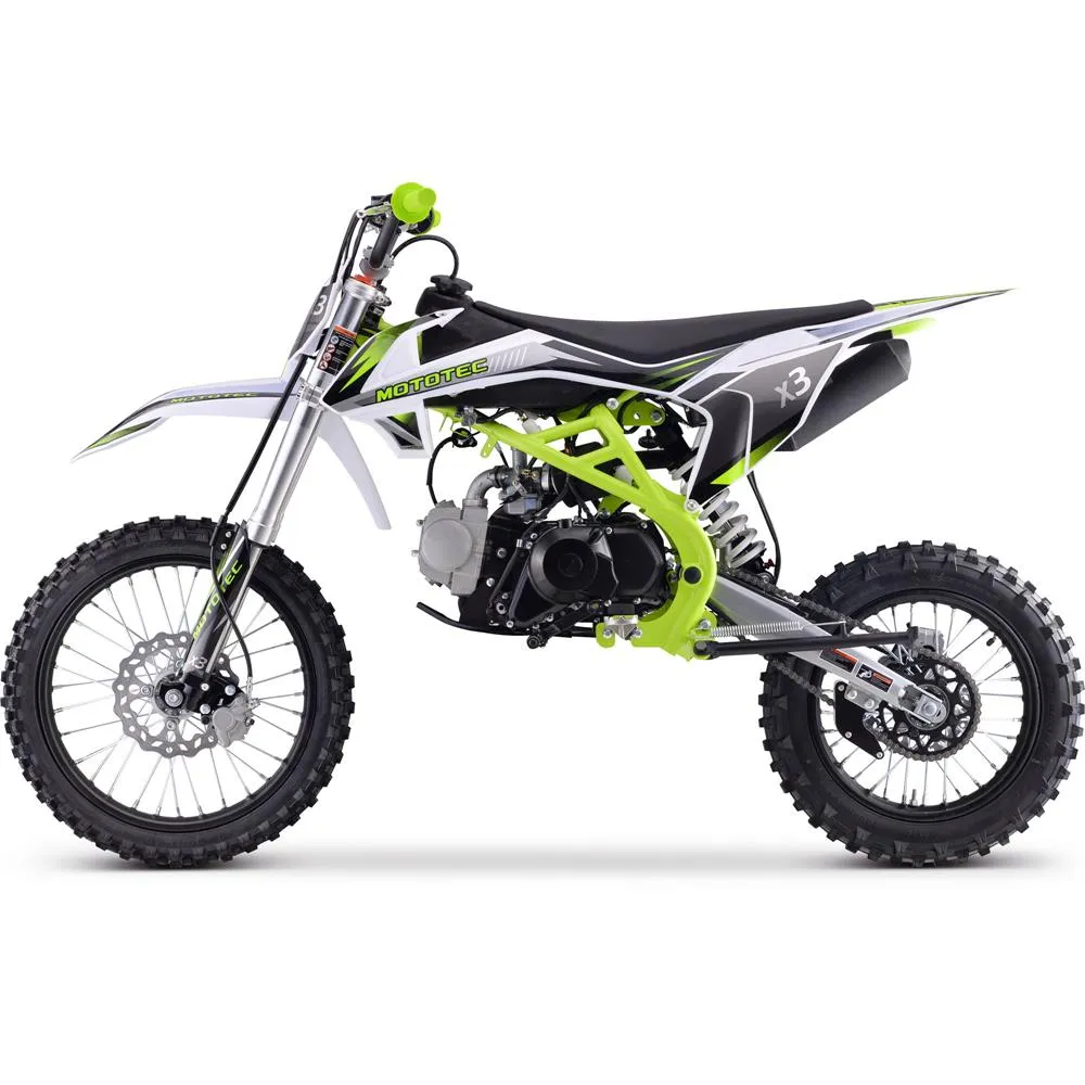 MotoTec X3 125cc 4-Stroke Gas Dirt Bike [IN STOCK]