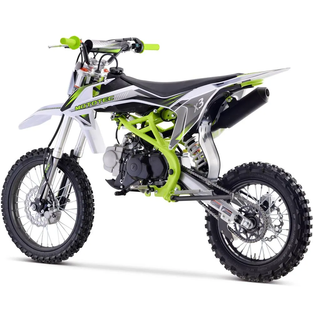 MotoTec X3 125cc 4-Stroke Gas Dirt Bike [IN STOCK]