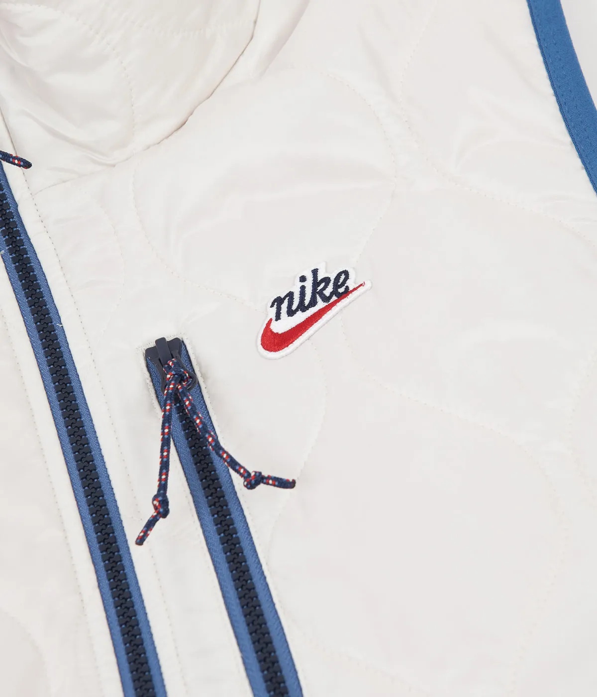 Nike Heritage Insulated Winter Vest - Light Orewood Brown / Obsidian - Chile Red