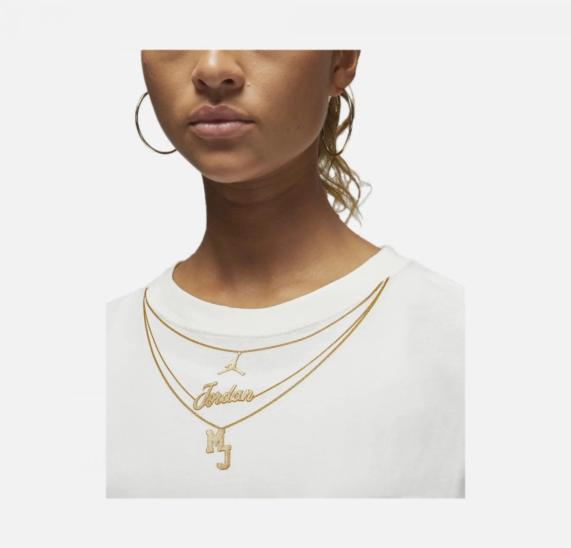 Nike | WMN'S JORDAN (HER)ITAGE GOLD CHAIN T-SHIRT