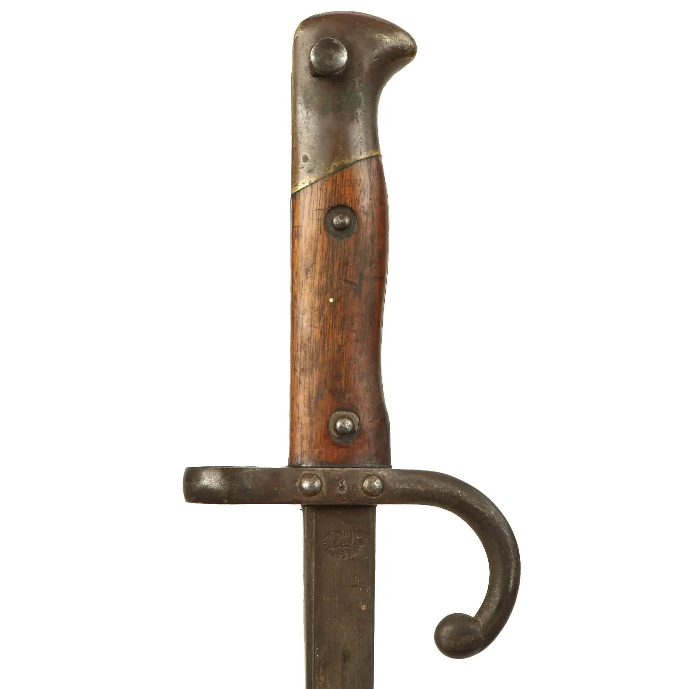 Original Austrian Peabody Martini Gras-style T-back Bayonet by Alexander Coppel with Scabbard