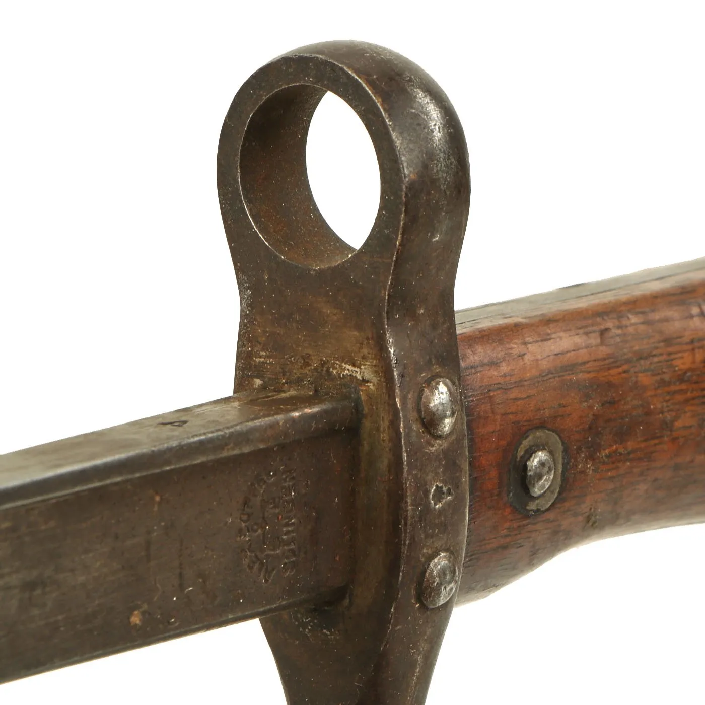 Original Austrian Peabody Martini Gras-style T-back Bayonet by Alexander Coppel with Scabbard