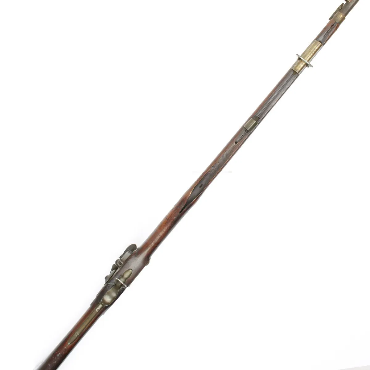 Original British Brown Bess Third Model Experimental Musket with Spear Bayonet