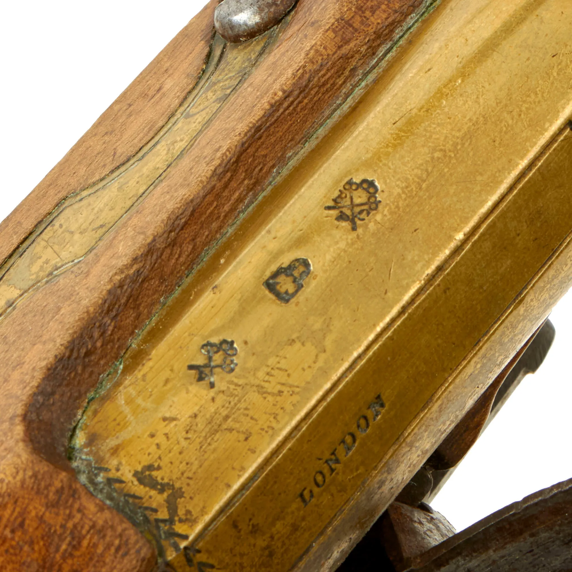 Original British North American Brass Barrel Fur-Trade Flintlock Pistol by Thomas Ketland & Co. - Circa 1813