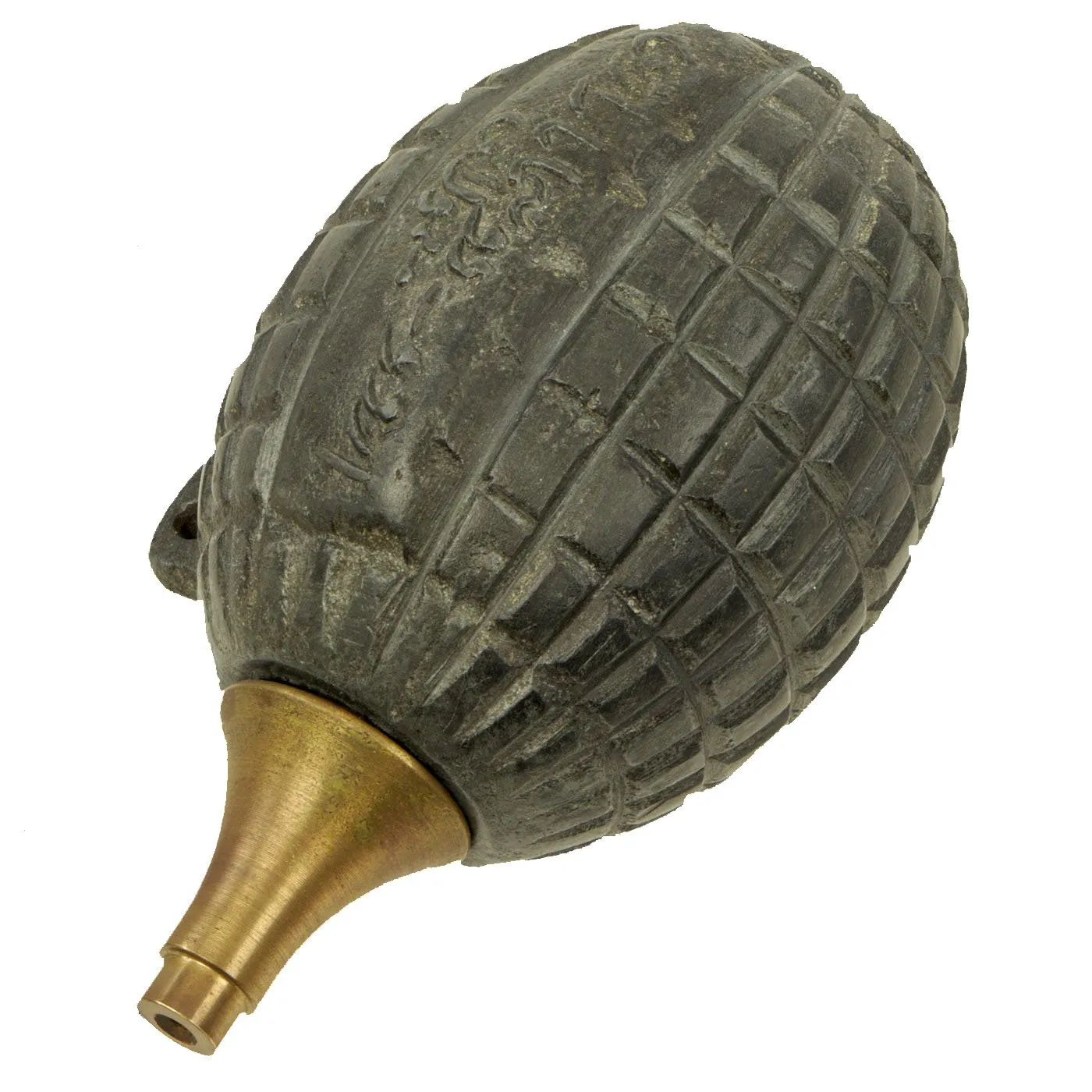 Original Rare Ottoman Turkish WWI Type 2 Infantry Fragmentation Grenade with Fuse - Inert