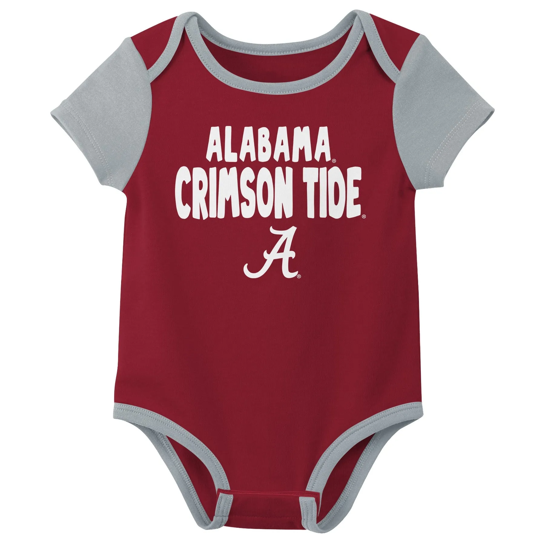 Outerstuff NCAA Infant Unisex Alabama Crimson Tide Variety 3-Pack Bodysuit Set