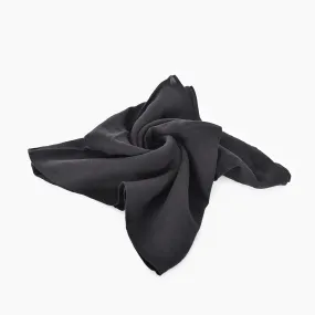 Plain 100% Cotton  Scarf in Black