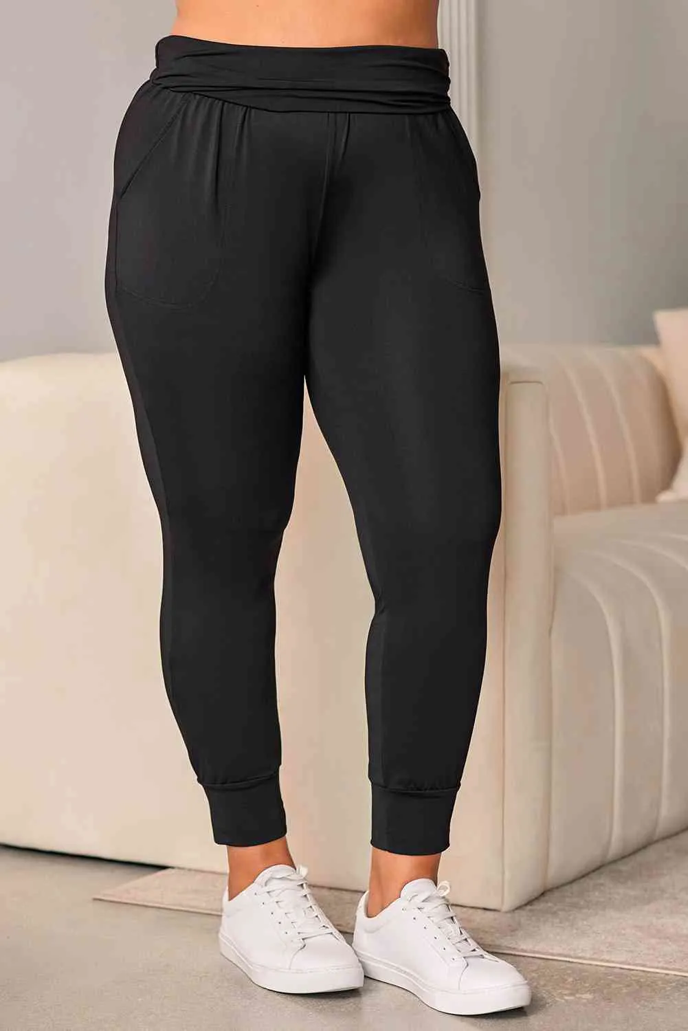 Plus Size High Waist Skinny Pants