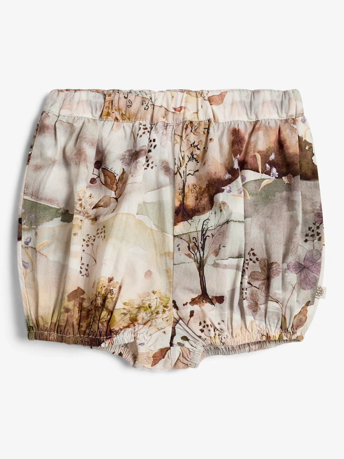 Poplin Bloomers w. Scenic Print - Little - Moonlight/Purple