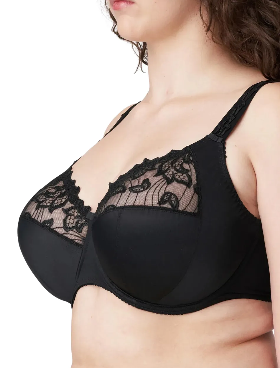 PrimaDonna Deauville Large Cups Full Cup Wire Bra in Black | Black PrimaDonna Full Cup Bra