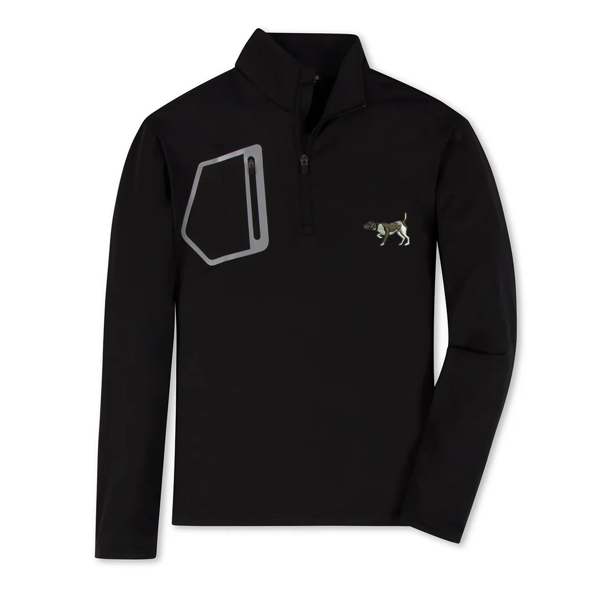 Quarter Zip Pullover - Black