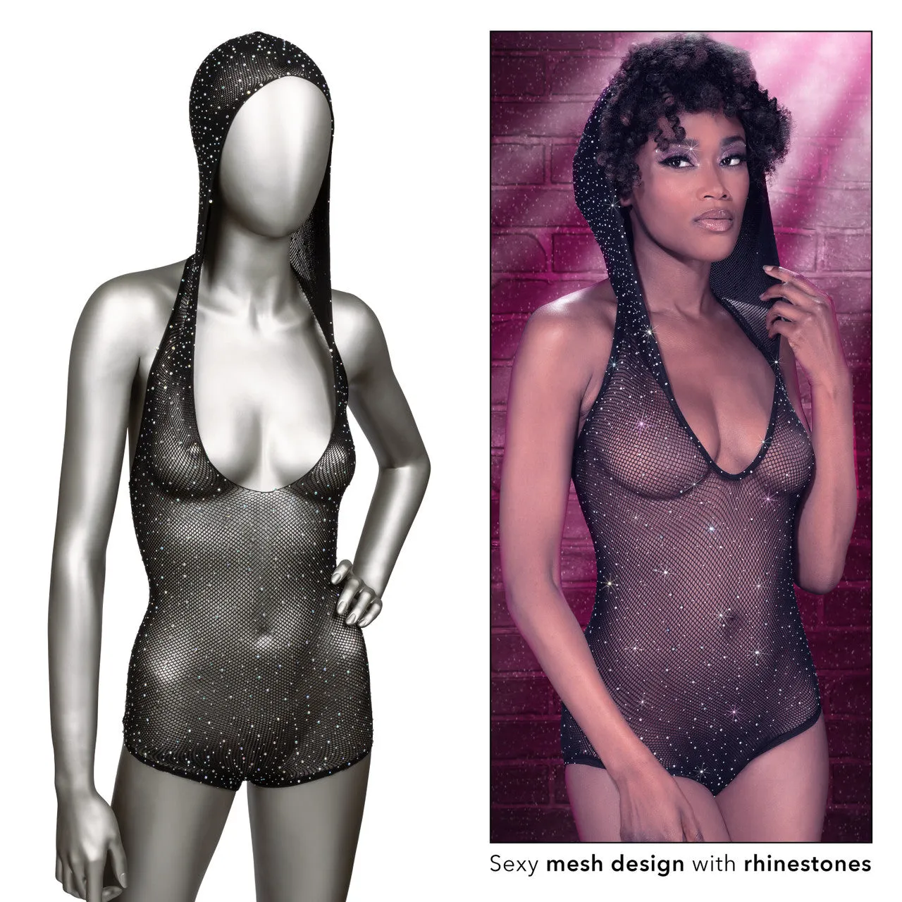 Radiance™ Hooded Deep-V Bodysuit