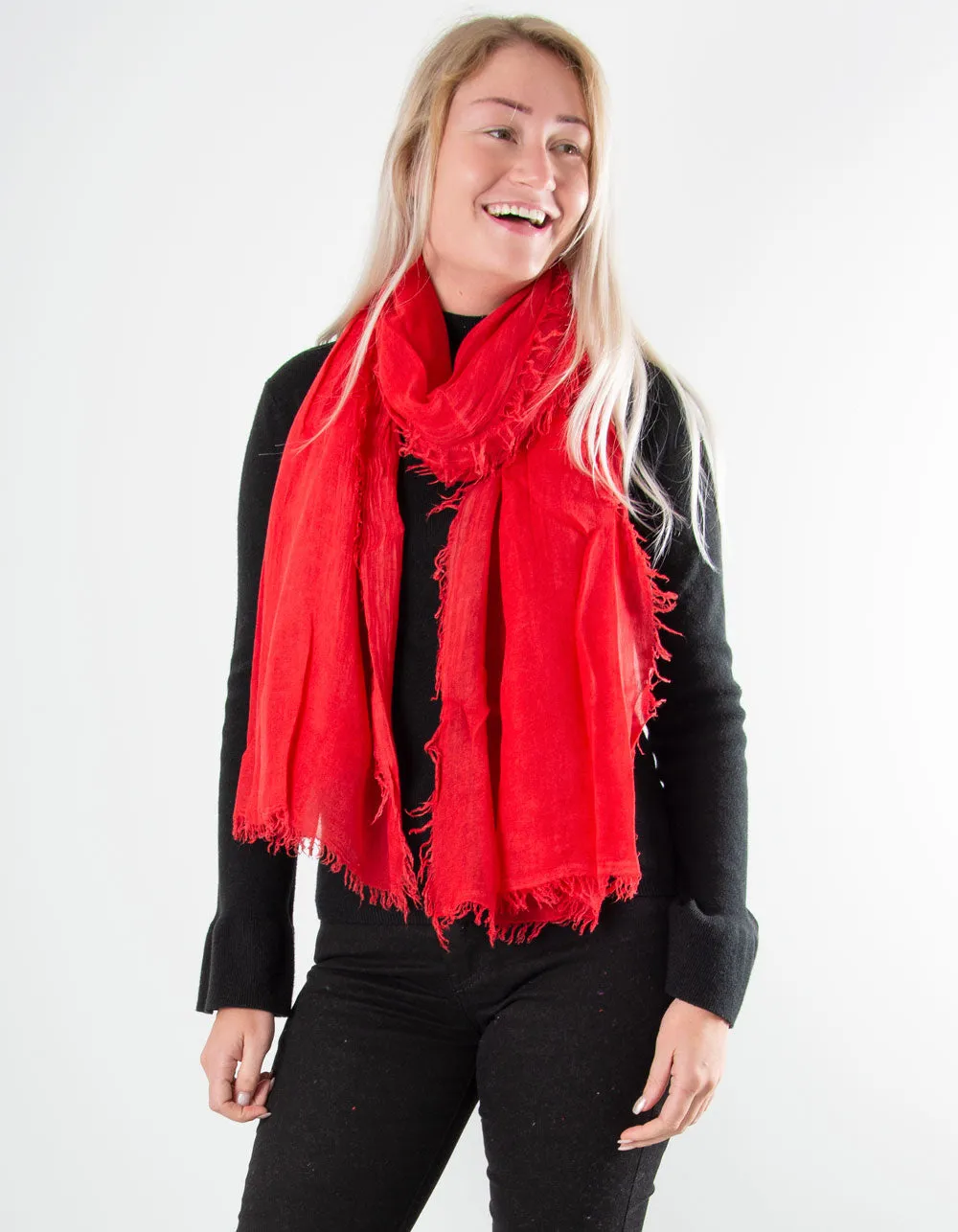 Red Scarf - Italian MicroModal