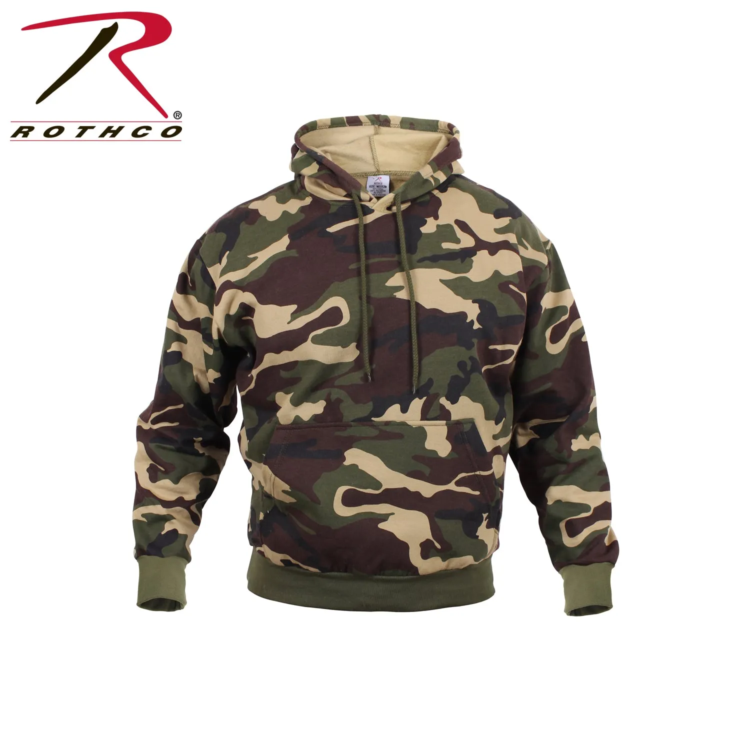 ROTHCO CAMO PULLOVER HOODED SWEATSHIRT - WOODLAND CAMO