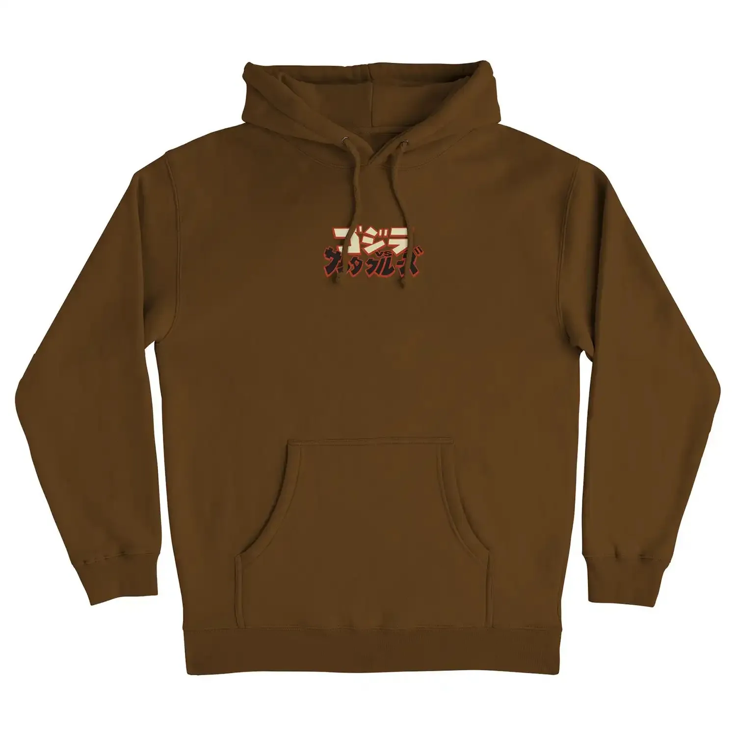 Santa Cruz X Godzilla Hand Pullover Heavyweight Hoodie - Brown