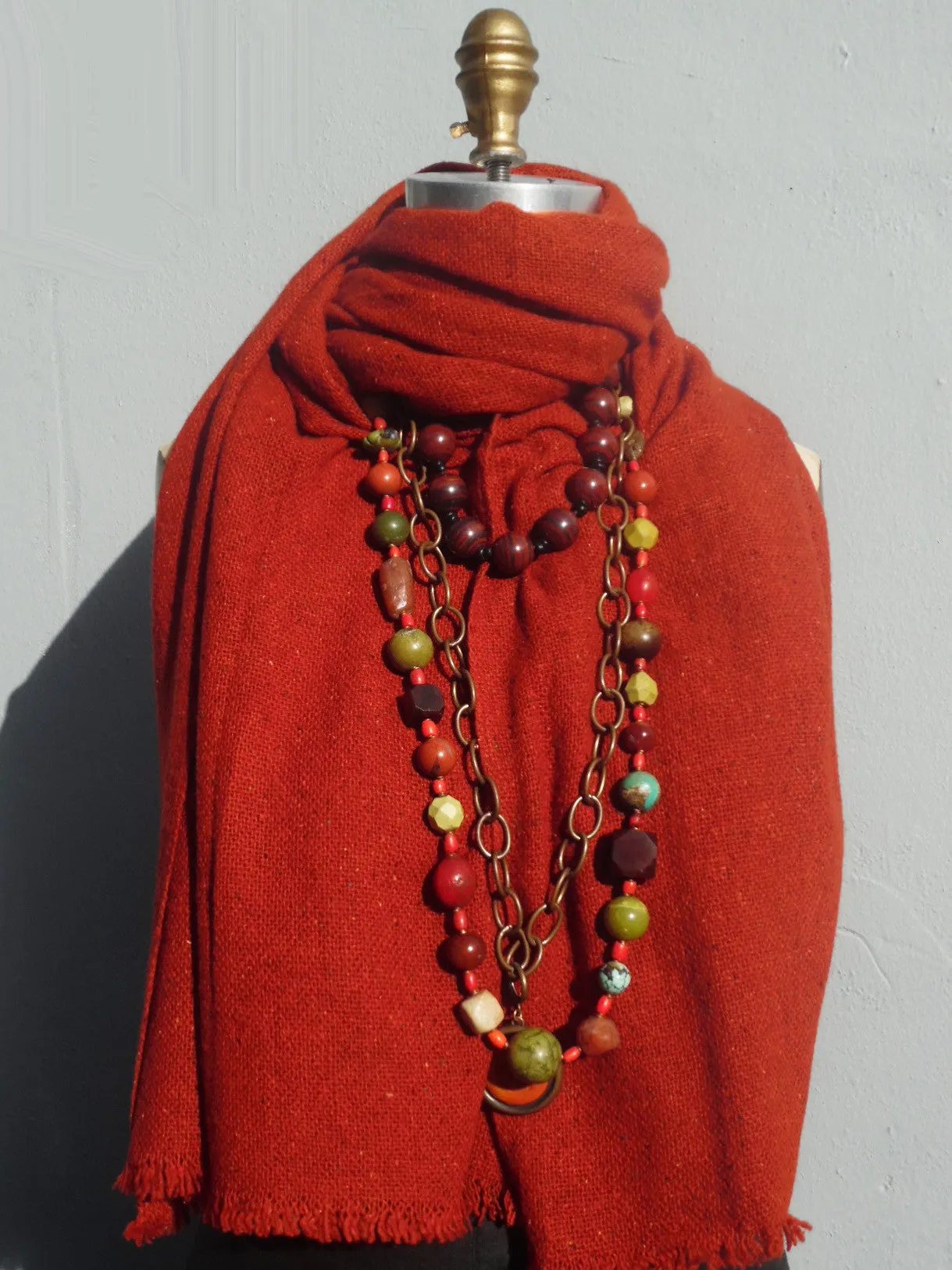 Scarf Silk And Cashmere Heather Unisex