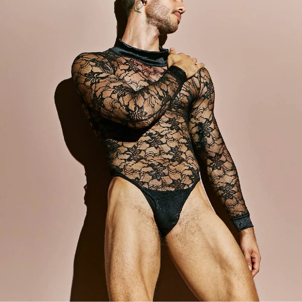 Secret Male Men's Lingerie Sexy Bodysuit SMV008